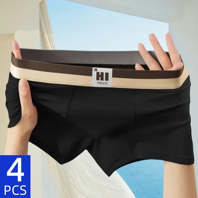 4-Pack Contrast Waistband Boxer Briefs