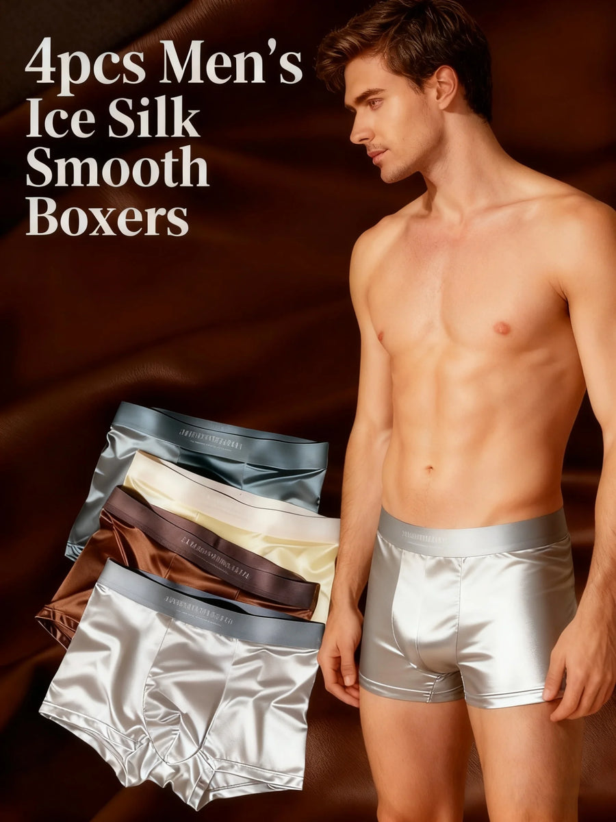 4-Pack Earth Tone Stretch Boxers