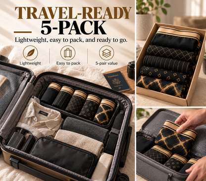 Travel-ready 5-pack boxer briefs