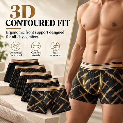 3D contoured fit boxer briefs