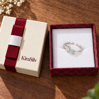 Dachshund Crystal Adjustable Ring