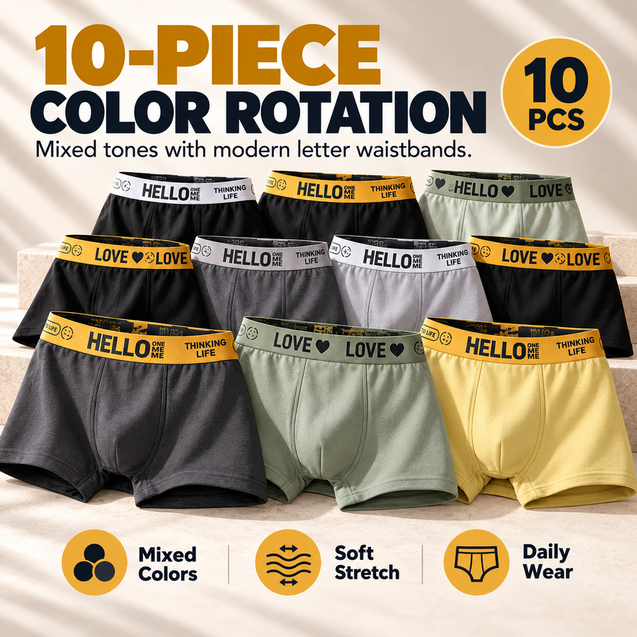 10-Pack Quick-Dry Street Boxers