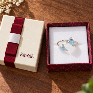 Blue Flying Fish Adjustable Ring