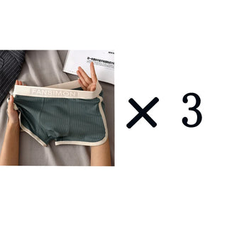 3 Pcs/Lot Men's Sexy Striped Panties Boxer Shorts Underwear Male Boxers Homme U Convex Shorts Lingerie Underpants