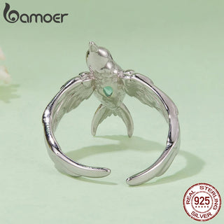 Spring Swallows Adjustable Ring