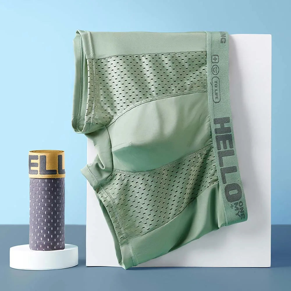 4-Pack Lightweight Ice Silk Boxers