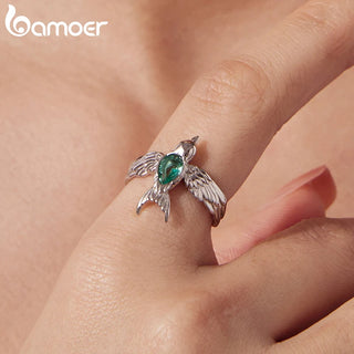 Spring Swallows Adjustable Ring