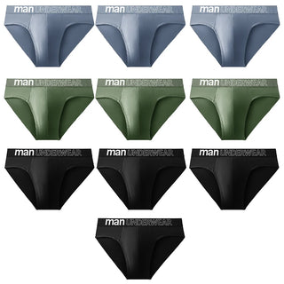10 Pcs/Lot Men's Briefs Underwear Letter Comfortable Panties Shorts Sexy Boxer Shorts  Gifts for Man Underpants