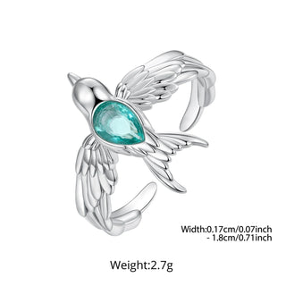 Spring Swallows Adjustable Ring