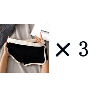 3 Pcs/Lot Men's Sexy Striped Panties Boxer Shorts Underwear Male Boxers Homme U Convex Shorts Lingerie Underpants