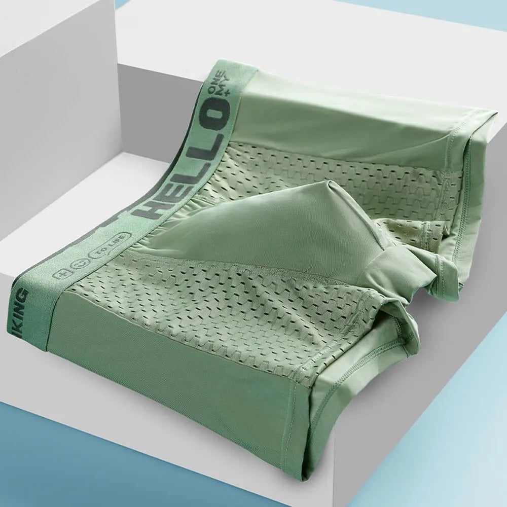 4-Pack Lightweight Ice Silk Boxers