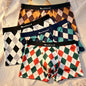 4PCS Men's Underwear Printed Four Corner Check Thin Comfortable Breathable New Fashion Boxers