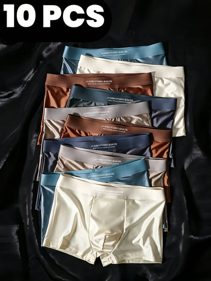 10-Pack Smooth Ice Silk Boxers