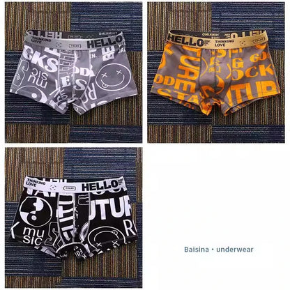 3-Pack Cartoon Print Cotton Boxers