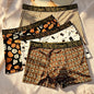4PCS! Men's Underwear! Printed Personality cartoon Underwear Boxer Shorts Summer Comfortable Breathable Fashion Boxer Shorts