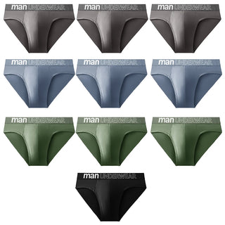 10 Pcs/Lot Men's Briefs Underwear Letter Comfortable Panties Shorts Sexy Boxer Shorts  Gifts for Man Underpants