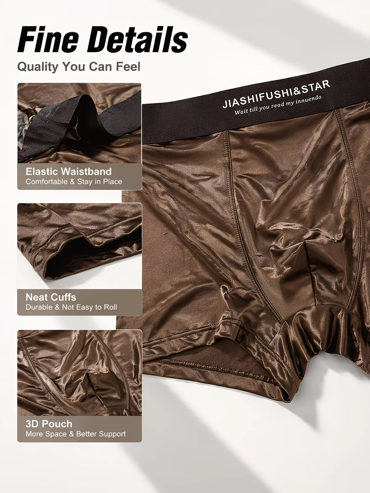 10-Pack Smooth Ice Silk Boxers