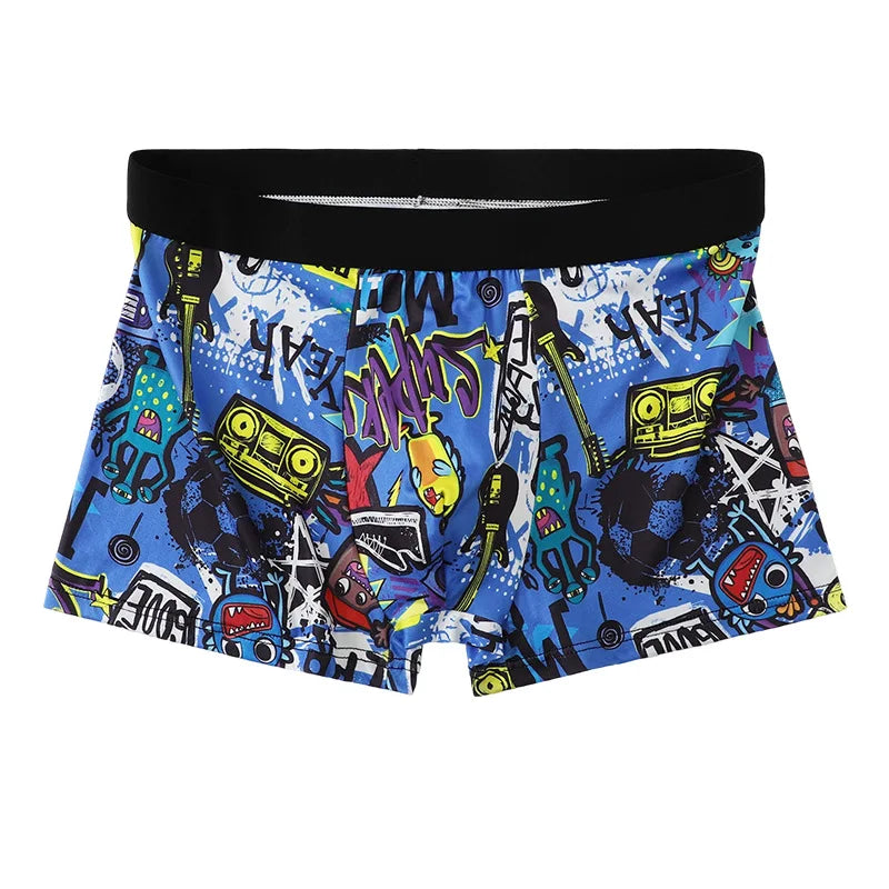 5-Pack Graffiti Print Boxer Briefs