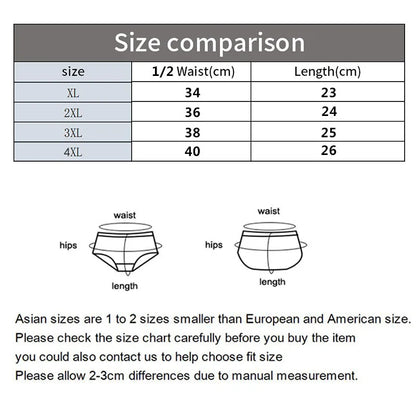 3PCS Men's Simple Line Printed Mid Waist Boxer Briefs Seamless Comfortable Skin Friendly Underwear Fashion Breathable Trunks