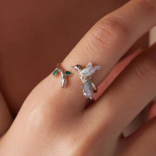 Blush Bird Adjustable Ring