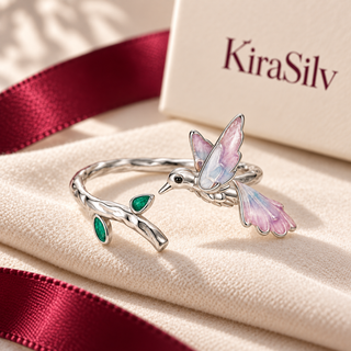 Blush Bird Adjustable Ring