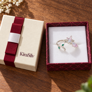 Blush Bird Adjustable Ring